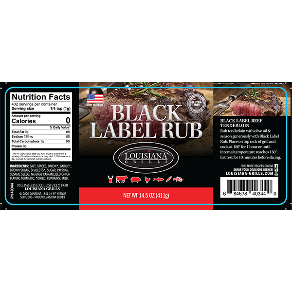 Louisiana Grills 14.5 oz. Black Label Rub