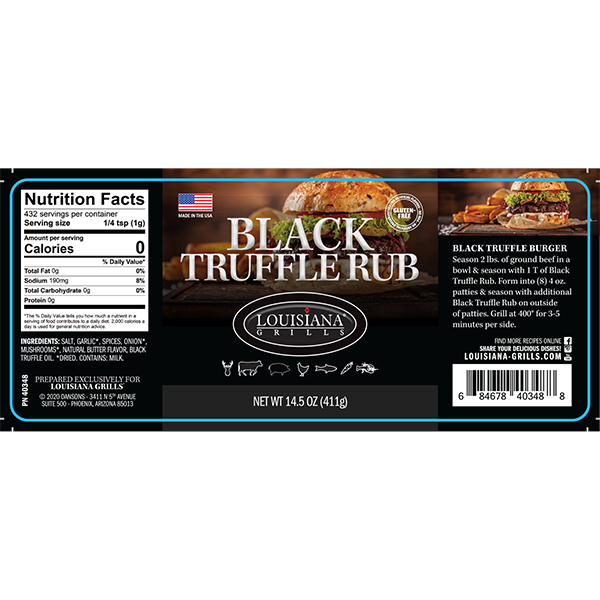 Louisiana Grills 14.5oz Black Truffle Rub