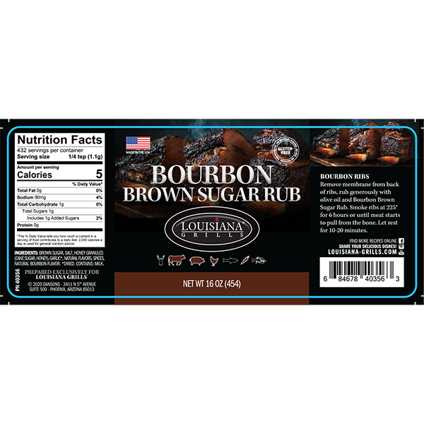 Louisiana Grills 16.0oz Bourbon Brown Sugar Rub