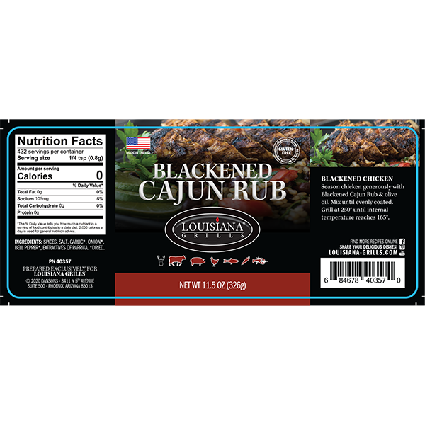 Louisiana Grills 11.5oz Blackend Cajun Rub